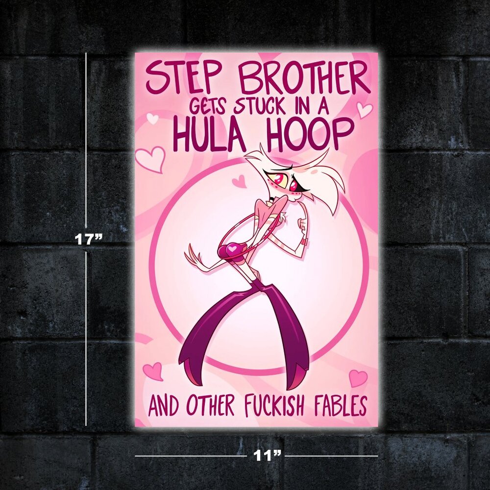 Hazbin Hotel Step Brother poster - 11x17 wall art print merch Helluva Boss